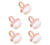 Sharplace 5 Piezas de Pinceles para Polvo para Decoración de Uñas, Pinceles para Quitar Polvo, Pinceles de Maquillaje, Cepillos con Hebilla, Cepillos de Limpiez, Rosa
