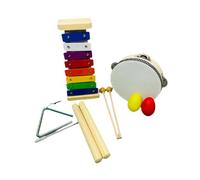 Sharplace 5 Piezas Instrumentos Musicales Infantiles: xilófono, Maracas y Juguetes percusión para niños y niñas 1, 2, 3 y 4 años.