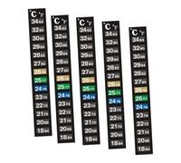 Sharplace 5 Tiras de para Acuario, para Terrario, Prueba de Temperatura del Agua, Pegatinas Compactas para de Pecera, Calcomanías de Tempe