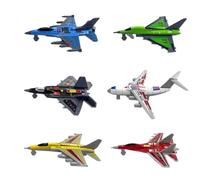 Sharplace 6 Piezas Avión Juguetes Figura Colección Set de Modelos Simulación Avión Metal Aleación Exhibición con Diseño Realista Apto para Decoración de