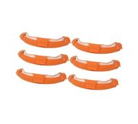 Sharplace 6 Piezas Bandas Antisudor para Cascos de Almohadillas Transpirables Elásticas para Cascos de Obra Accesorio Cómodo Material Suave de Tela y, Naranja