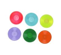 Sharplace 6 Piezas de Discos de Vinilo en Miniatura a Escala 1:6, Decoración de Y Escenas de La Vida, Accesorios para Casa de Muñecas Y Dormitori, con Verde Oscuro