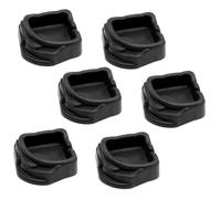 Sharplace 6 Piezas de Microcuenco de Agua, Miniplato Negro, Cuenco Pequeño para Manti