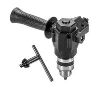 Sharplace Accesorio de Taladro de ángulo Recto con Llave de Mandril con Mango de Extensión de ángulo de Curvatura