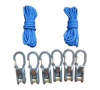 Sharplace Ajustador de Cuerda Versátil, Fácil de Atar, Rodillo de Latón para Acampar, Plantas Colgantes