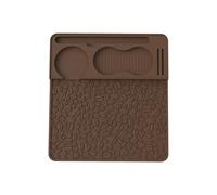 Sharplace Alfombrilla de para Café Base Antideslizante de Silicona Soporte para Accesorios de Espresso Área de Drenaje Texturizada Adecuada para Cocina del Hogar Oficina Cafetería, Marrón
