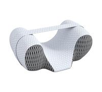 Sharplace Almohada para Dormir Boca Arriba, Mantiene La Cabeza Recta, Almohadas Ergonómicas de Espuma Viscoelástica, Almohada Ortopédica para Cuello, Transpirable, Almohada Antiarrugas, Gris Oscuro