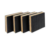 Sharplace Almohadilla antivibración de corcho EVA, almohadilla amortiguadora para suelo, insonorizante, amortiguadora de impactos para gimnasios y compresores, 4 Piezas 5x5x2.23 Cm