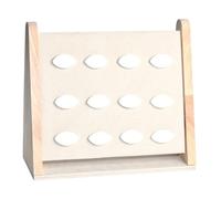 Sharplace Almohadilla de extensión de pestañas, soporte de madera con esponja para maquillaje, injerto, organizador de pestañas postizas, bandeja para pestañas,