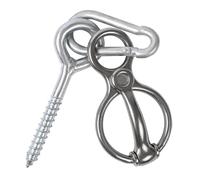 Sharplace Anillas para Atar Caballos, Equipamiento de Entrenamiento, Cierres Profesionales, Arneses Y Accesorios Robustos para Caballos, Accesorios para Amantes