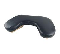 Sharplace Apoyamanos en forma de U para manicura, con base de madera, resistente y de piel sintética. Ideal para manicuristas. Incluye accesorios multiusos, Negro