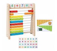 Sharplace Arithmetic Abaco Matemático Madera Tarjetas Números Diseño Interactivo Adecuado para Niños Aprendizaje Escolar Desarrollo Habilidades Matemáticas, Set 1