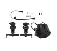 Sharplace Auriculares para Casco con Micrófono, Protección Portátil, Orejeras para Cortar El Césped, Comunicarse, Negro