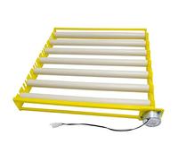 Sharplace Bandeja de Huevos Automática Plástica Accesorios Tubo Volteador Fácil Instalación Desmontaje Sencillo para Cría de Pollos Pavos, 7 Tubos