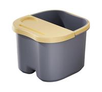 Sharplace Bañera de pies para el hogar, lavabo para pedicura, relajación de pies, resistente, con asa y tapa, portátil, para adultos, spa para pies, cubo para, Azul