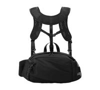 Sharplace Bolsa de Pecho con de Correas, Múltiples Bolsillos, Cómoda, Impermeable, para Hombre Y Mujer, Bolsa de Running Impermeable, Bolso de Mano, Negro