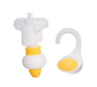 Sharplace Bolsa de Recarga, Dispensador con Gancho Colgante Invertido, Dispensador de Envases Rellenables para Productos de Cuidado Personal, Recarga de Gel de, Amarillo