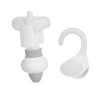 Sharplace Bolsa de Recarga, Dispensador con Gancho Colgante Invertido, Dispensador de Envases Rellenables para Productos de Cuidado Personal, Recarga de Gel de, Gris