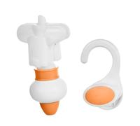 Sharplace Bolsa de Recarga, Dispensador con Gancho Colgante Invertido, Dispensador de Envases Rellenables para Productos de Cuidado Personal, Recarga de Gel de, Naranja