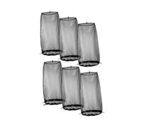 Sharplace Bolsa para pelucas de 6 piezas, para guardar extensiones de cabello, ahorra espacio, a prueba de polvo, portátil, para viajes diarios y hogar, Negro