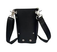 Sharplace Bolsa para tijeras de peluquería, bolsa para herramientas de estilista, con múltiples compartimentos, versátil, negra, para tijeras, riñonera.
