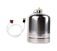 Sharplace Botella de Gas Inflable de Acero Inoxidable, Tanque de Gas, Bidón de Combustible, Tanque de Almacenamiento para Estufa de Camping, Pesca Y Equipo de P, 1.35L
