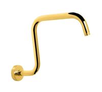 Sharplace Brazo de Ducha Extensión Brazo Recto Empotrado Material Acero Inoxidable Tomas de Agua para Cabezal Montaje en Pared Adecuado para Baño, oro