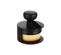 Sharplace Brocha para Base de Maquillaje en Polvo Líquido, Brocha Kabuki con Cerdas de Nailon, de Aplicación Rápida, Portátil, Profesional, para Rostro Y Rubor, Marrón claro