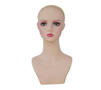 Sharplace Cabeza de Maniquí Femenino, Soporte para Peluca, Modelo de Exhibición de Peluca de Busto de Cabeza de Muñeca Multifuncional de Moda para Centros Comer, Style D