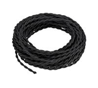 Sharplace Cable de Luz Colgante Cable de Accesorio de Iluminación Retro 5M Cable de Lámpara Decorativa Cable de Lámpara para Sala de Estar Industrial Dormitorio, Negro