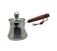 Sharplace Cafetera Turca con Vertedor Suave Olla para Leche y Derretir Sartén para Chocolate y Salsas Hecha de Acero Inoxidable Fácil de, tal como se describe, 250ml