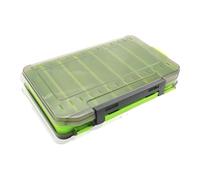 Sharplace Caja Contenedora para Aparejos de Pesca de Doble Cara, Accesorios Prácticos, Estuche Organizador de Almacenamiento Multiusos Portátil, Caja para Señue, 19.5 Cm X 12.5 Cm X