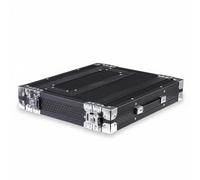 Sharplace Caja de Micrófono de Aluminio Organizador Portátil para Microfonía y Accesorios Audio Paneles Multiplex Acabado a Prueba de Adecuado para Escenarios Uso Doméstico KTV Fuera, Negro