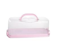 Sharplace Caja de Pan Rectangular, Caja de Almacenamiento Multifuncional Y Pasteles, Ideal para Acampar, Hornear Bricolaje Y Acción de Gracias, Rosa, Individual