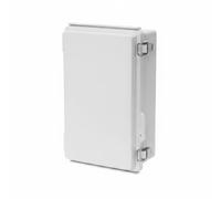 Sharplace Caja Estanca Impermeable Caja de Empalmes Gabinete Eléctrico Armario de Control con Cubierta a Presión y Visor Transparente Protección Contra Lluvia y, Gris, 260x160x100mm