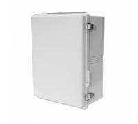 Sharplace Caja Estanca Impermeable Caja de Empalmes Gabinete Eléctrico Armario de Control con Cubierta a Presión y Visor Transparente Protección Contra Lluvia y, Gris, 350x250x150mm