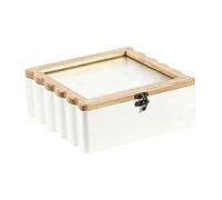 Sharplace Caja Organizadora de Almacenamiento, Versátil, de Madera, para Exhibir Sobres de Azúcar, Ideal para, Cafeterías Y Escritorios.