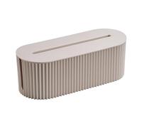 Sharplace Caja Organizadora de Cables Caja para Almacenar Cables y Ocultar Tomas Organizador de Cordones Estuche con Tapa Antipolvo Fácil de Limpiar Apta para, blanco