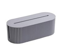 Sharplace Caja Organizadora de Cables Caja para Almacenar Cables y Ocultar Tomas Organizador de Cordones Estuche con Tapa Antipolvo Fácil de Limpiar Apta para, azul