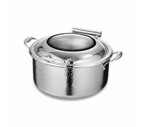 Sharplace Calentador de Acero Inoxidable 304 para Buffet Equipo Eléctrico de Servicio con Ventana de Vidrio y Silenciosa Diseño Estilizado con Asas Resistentes Adecuado para, Plata Estándar