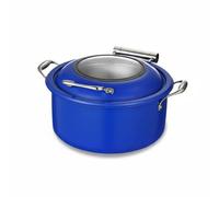 Sharplace Calentador de Acero Inoxidable 304 para Buffet Equipo Eléctrico de Servicio con Ventana de Vidrio y Silenciosa Diseño Estilizado con Asas Resistentes Adecuado para, Azul Estándar