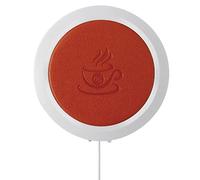 Sharplace Calentador USB de Posavasos Mantel Individual para Taza Alfombrilla Decorativa de Mesa Material Plástico Y PU Cuero Adecuado para Oficina Hogar, naranja, tal como se describe