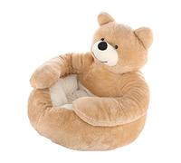 Sharplace Cama Cálida para Mascotas, Sofá, Nido de Gato de Dibujos Animados, Hermosa, Antideslizante, Fácil de Limpiar, Decoración de Casa para Cachorros, Abraz, Caqui Grande