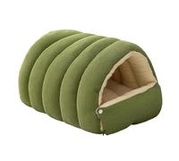 Sharplace Cama para Gato Cueva Acolchada Nido Removible Casa para Mascota Bolsa de Sueño Material Suave para Gatos Que Necesitan de Solitud, Verde Claro, M