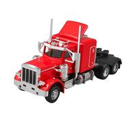 Sharplace Camión Modelo a Escala 1/32 con Neumáticos de Goma, Luces Y Sonido para Niños Y de Vacaciones, Rojo