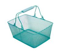 Sharplace Canasta de Alambre Korbig Portátil para Supermercados en Casa en Casa, Azul, Individual