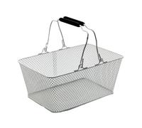 Sharplace Canasta de Alambre Korbig Portátil para Supermercados en Casa en Casa, Blanco, Individual