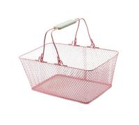 Sharplace Canasta de Alambre Korbig Portátil para Supermercados en Casa en Casa, Rosa, Individual