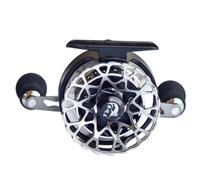 Sharplace Carrete de Pesca Carrete Baitcaster Bobina Abierta Brazo Perforado Doble Relación 3.6 1 Cuerpo de Aleación Agarre EVA, Plata, JW Punto De Liberación/Plata/Mano Derecha