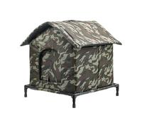 Sharplace Casa para Gatos de Exterior, Refugio a Prueba de Viento para Gatos Callejeros, Tienda de Invierno Portátil Y Robusta con Base Elevada para El Jardín, S